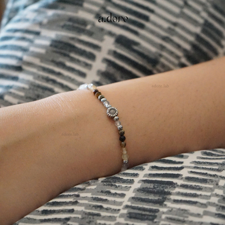 Boho Sunshine Bracelet | Genuine Stone Beaded Bangle