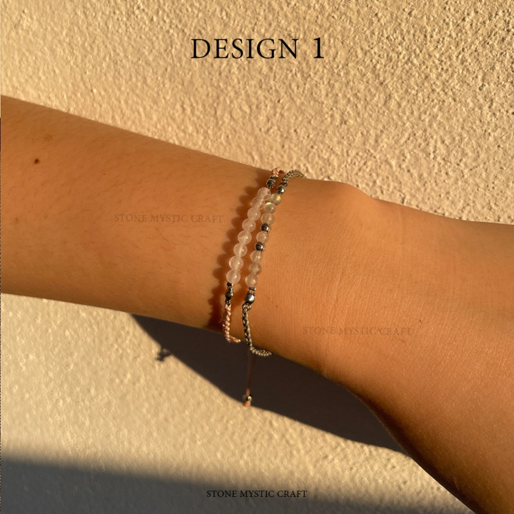 Couple's Lucky Love Stone Bracelets - Matching Gift Set