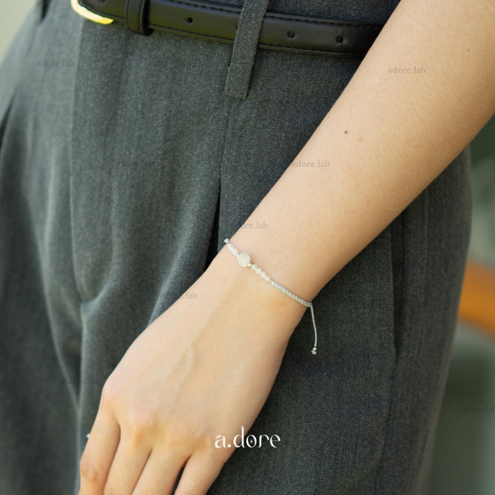 Pulsera de piedra lunar de la suerte: Joyería con dije de piedra natural