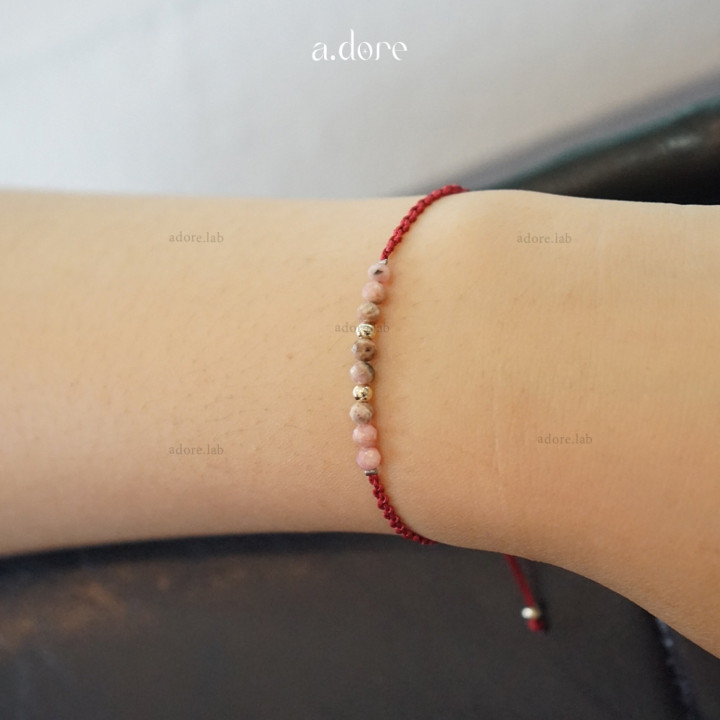 Rhodochrosite Lucky Bracelet | Custom Made and Natural Stone