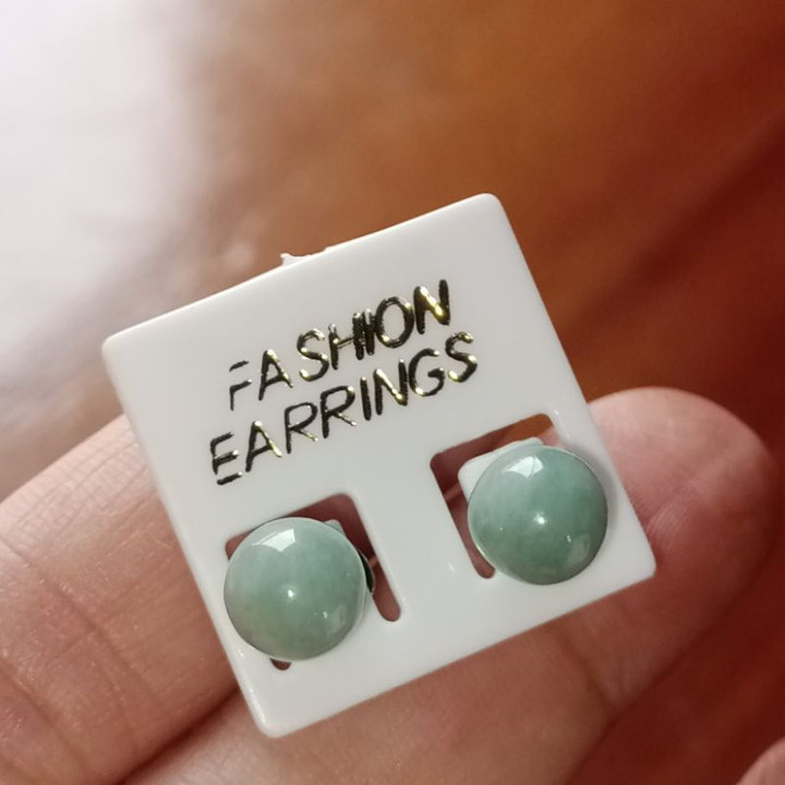 Elegant Burmese Jade Earrings - Genuine Jadeite Type A