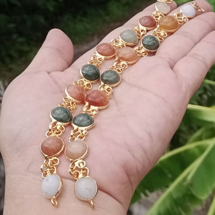 Pulsera de jade birmano auténtico | 18 cm | Estilo lujoso y elegante