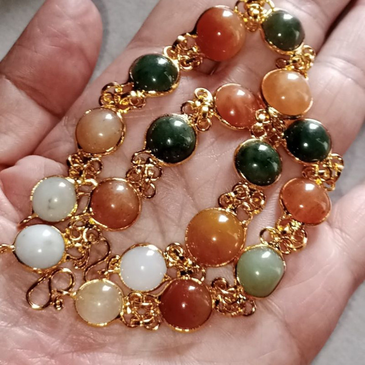 Pulsera de jade birmano auténtico | 18 cm | Estilo lujoso y elegante