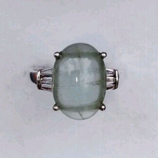 Stunning Aquamarine Ring in 925 Sterling Silver