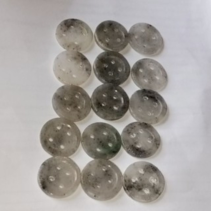 Genuine Burmese Jade Buttons - Exquisite Natural Jadeite