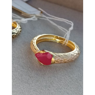 Enamel Serpent Ring | Gold Plated, Gemstone and Sterling Silver