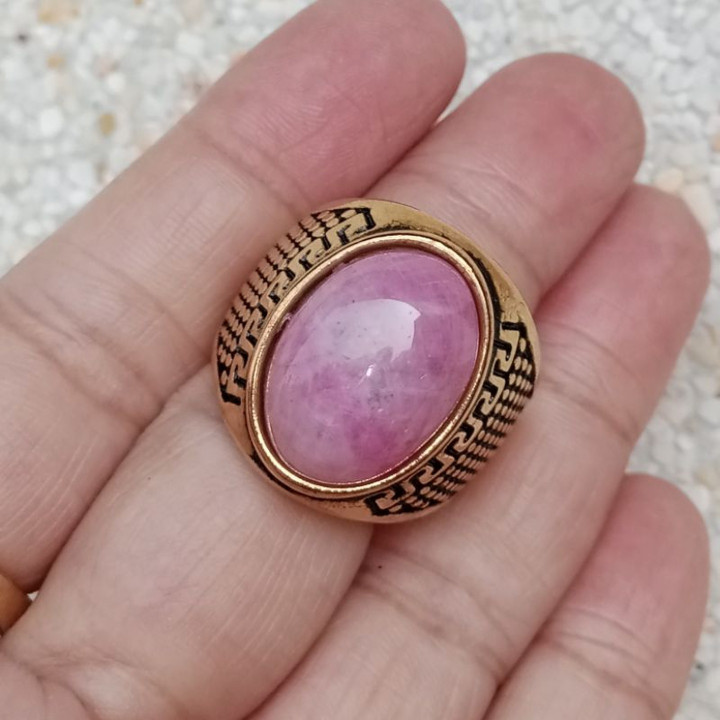 Genuine Burmese Ruby Ring - Free Size