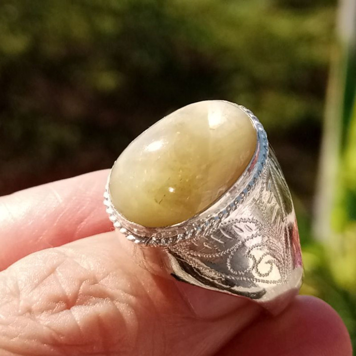 Sparkling Ruby Ring in Sterling Silver (Size 58)