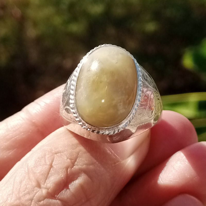 Sparkling Ruby Ring in Sterling Silver (Size 58)