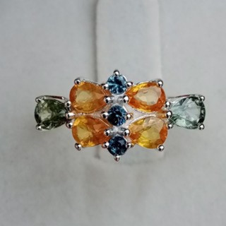 Elegant Sapphire Ring in Sterling Silver (#56)
