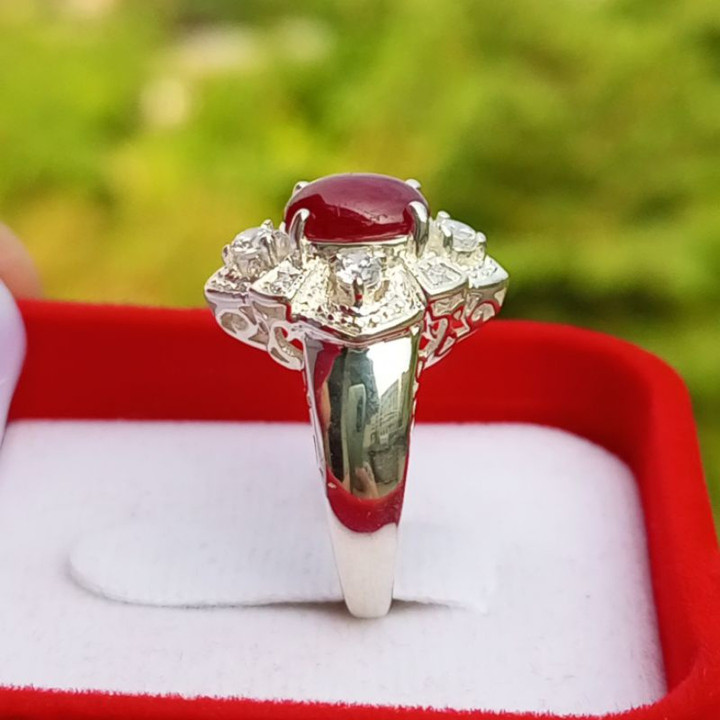 Genuine Pigeon's Blood Ruby Ring | Size 53.5