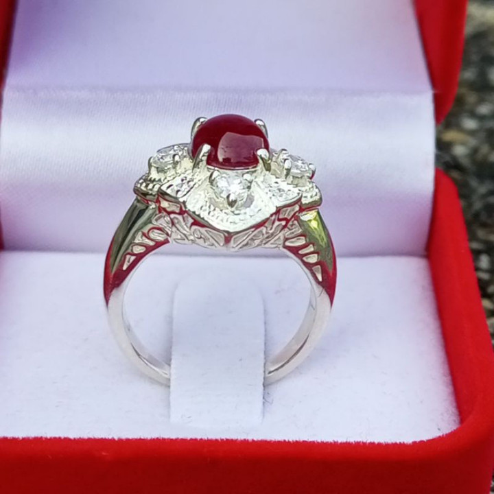 Genuine Pigeon's Blood Ruby Ring | Size 53.5