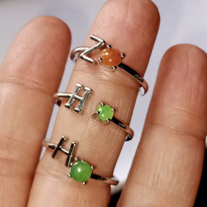 Burmese Jadeite Type A Ring - Authentic and Free Size (54-57)