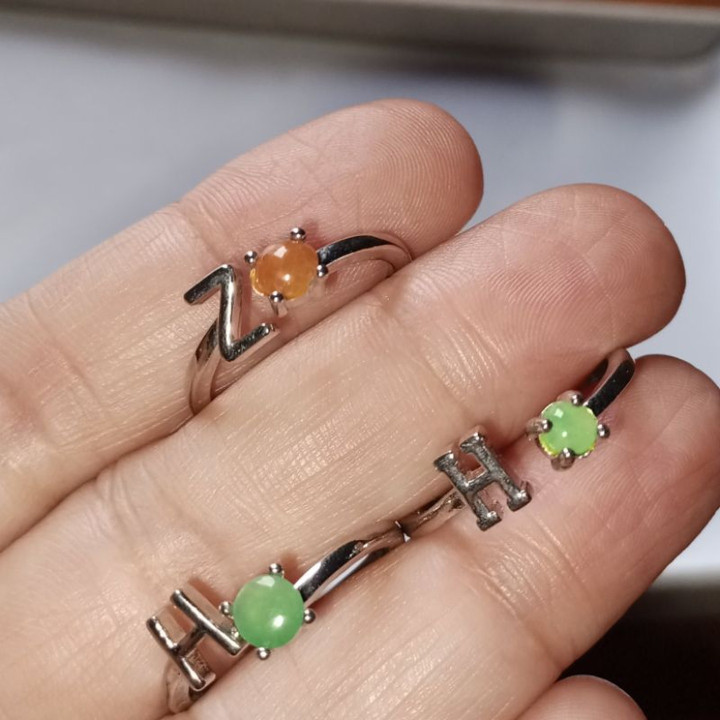 Burmese Jadeite Type A Ring - Authentic and Free Size (54-57)