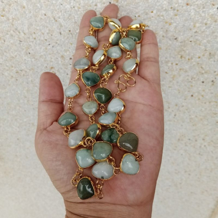Genuine Burmese Jadeite Type A Necklace - 26"