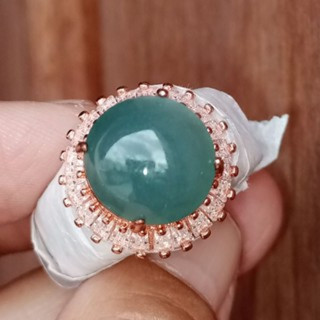 Genuine Burmese Jadeite Ring - Type A Natural Stone