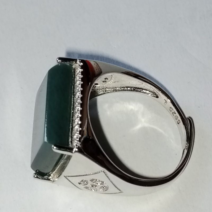 Burmese Jade Ring | Genuine Jade S925 Sterling Silver