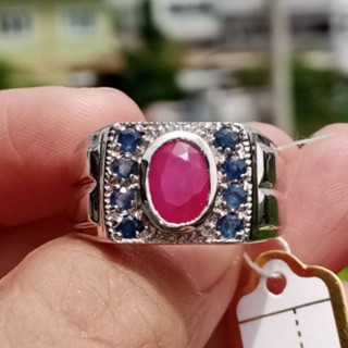 Antique Burmese Ruby Ring | 925 Sterling Silver
