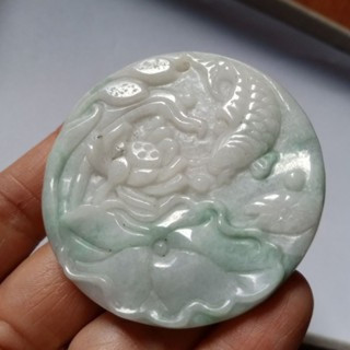 Authentic Burmese Jadeite Type A Lucky Plate
