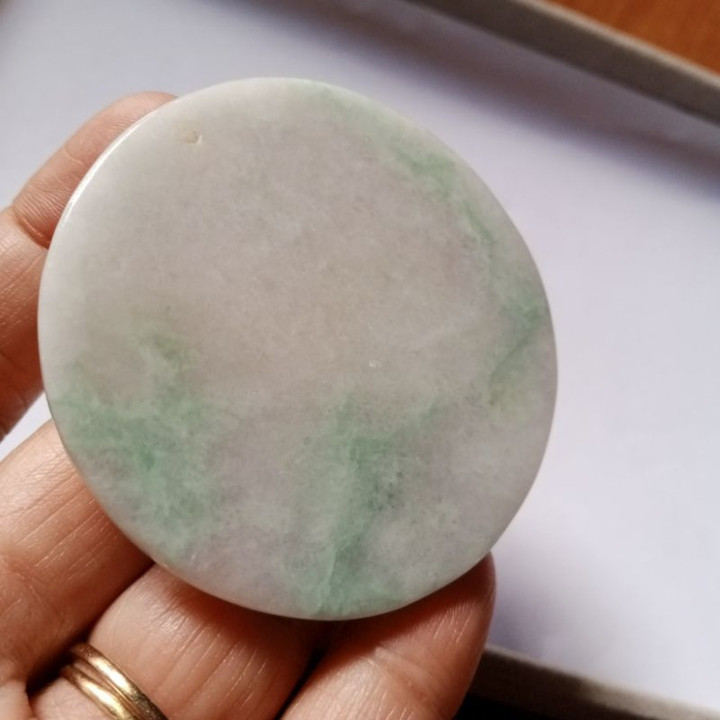 Authentic Burmese Jadeite Type A Lucky Plate