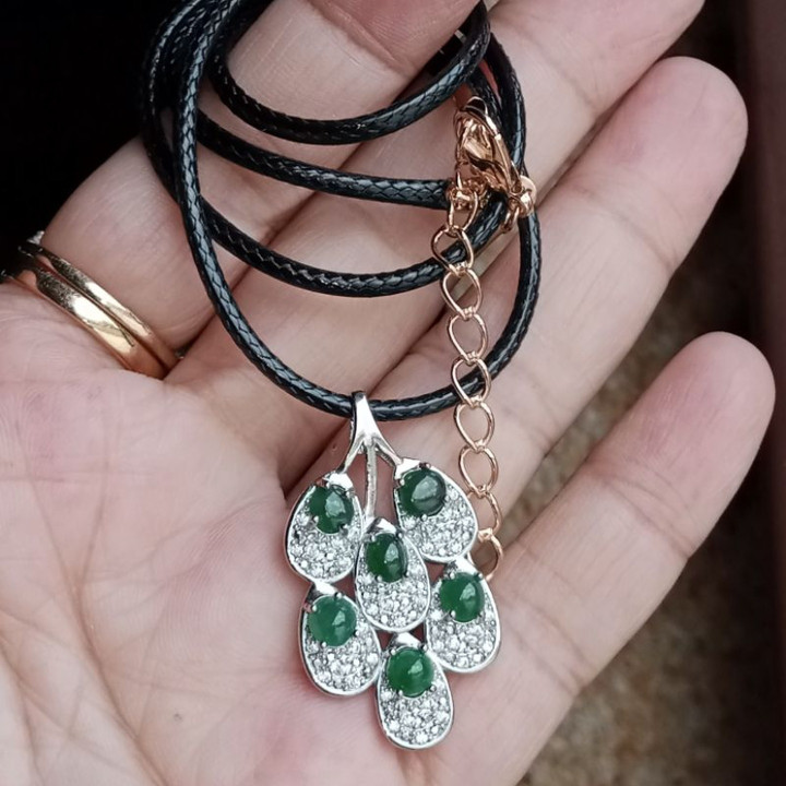 Burmese Jade Pendant | Imperial Green | S925 Sterling Silver
