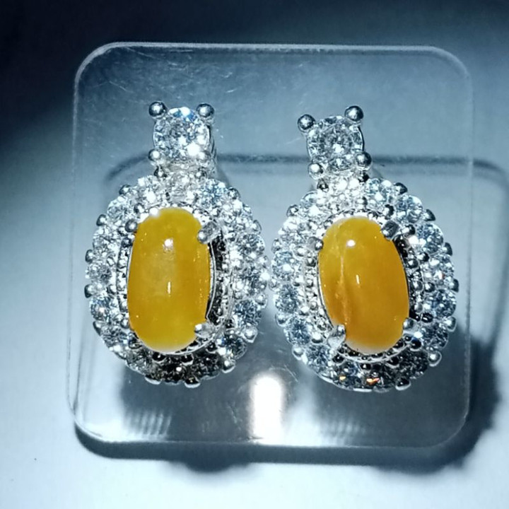 Genuine Burmese Jadeite Type A Earrings