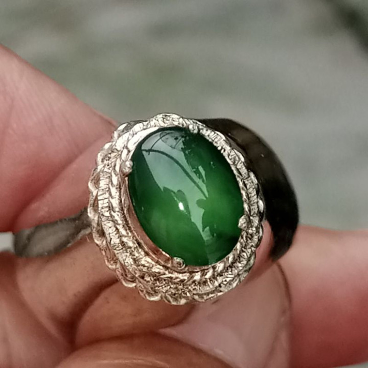 Genuine Burmese Jadeite Ring | Natural, Type A