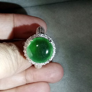 Authentic Burmese Jade Ring (Type A) - Size 61