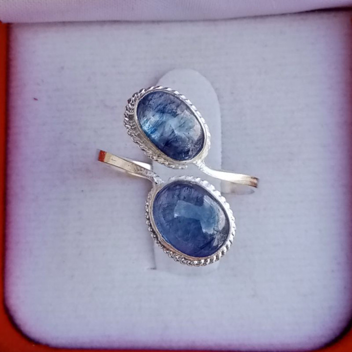 Sapphire Ring | Sterling Silver and Genuine Glass Sapphire