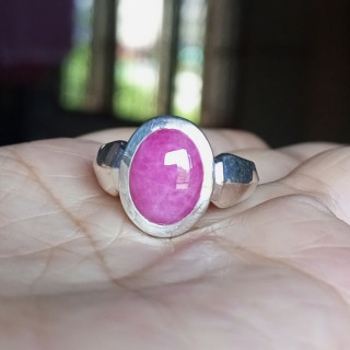 Genuine Burmese Ruby Ring | 6.15ct Natural Burma Ruby in Sterling Silver