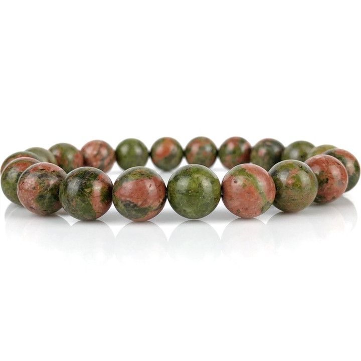 Pulsera de unakita: Cuentas de piedra que otorgan suerte y deseos