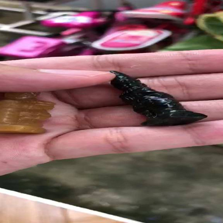 Black Jade Thao Wessuwan Statue | Authentic Thai Artifact