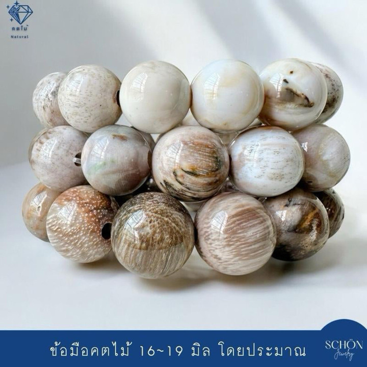Pulsera mística de madera petrificada | Energía espiritual y poder ancestral