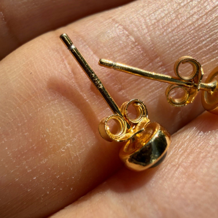 Pendientes de jadeíta auténtica | Plata 925, diseño minimalista