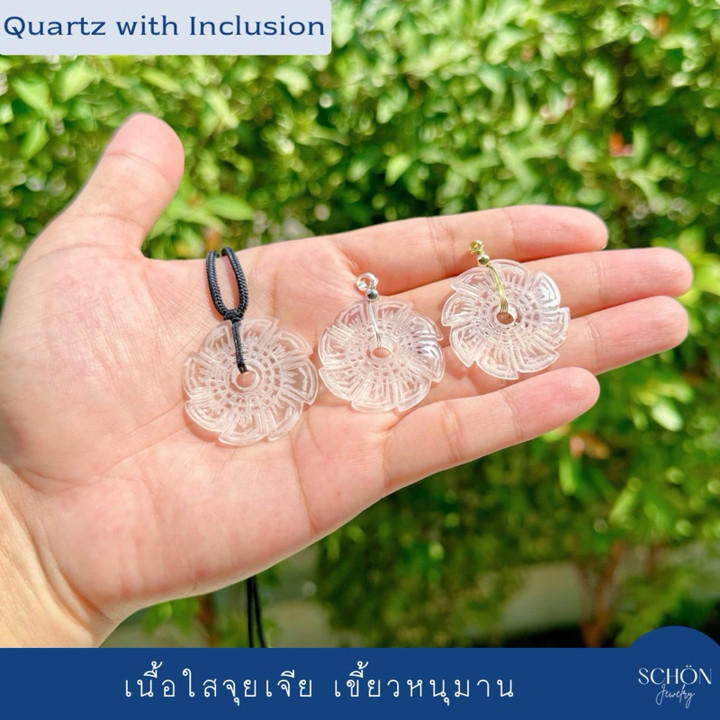 Chakra Pendant | Clear Quartz | Handmade | Energy Healing | Vishnu