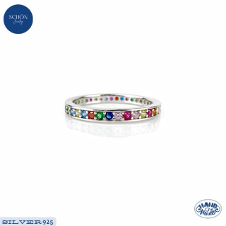 Sparkling 925 Silver CZ Ring | White Gold Plated | AAA Quality