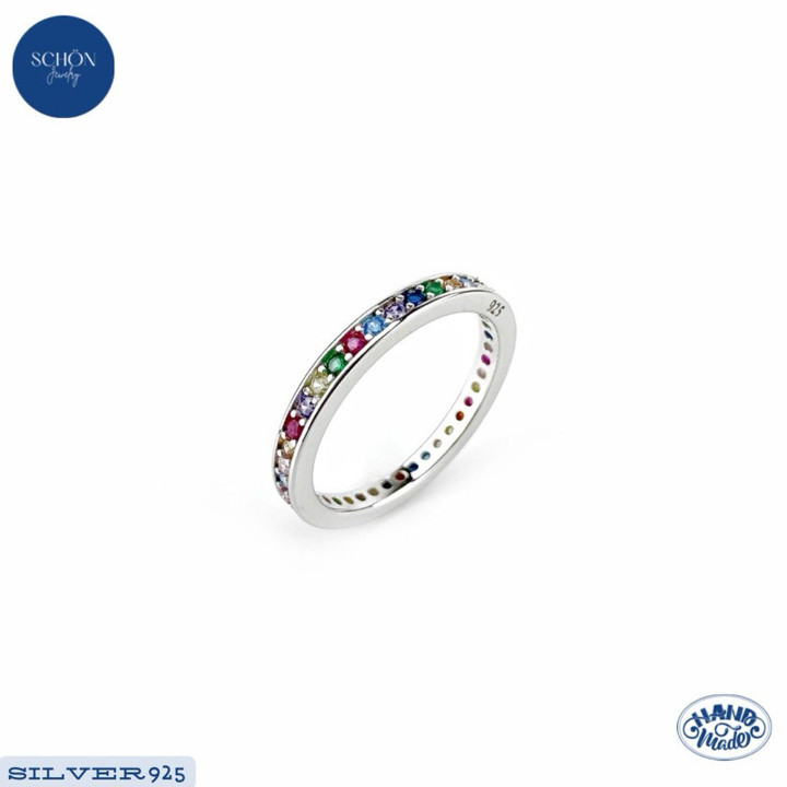 Sparkling 925 Silver CZ Ring | White Gold Plated | AAA Quality