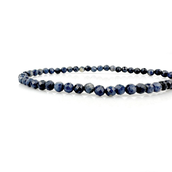 Pulsera de zafiro azul auténtico | BSP-CUT4 | Brillo facetado