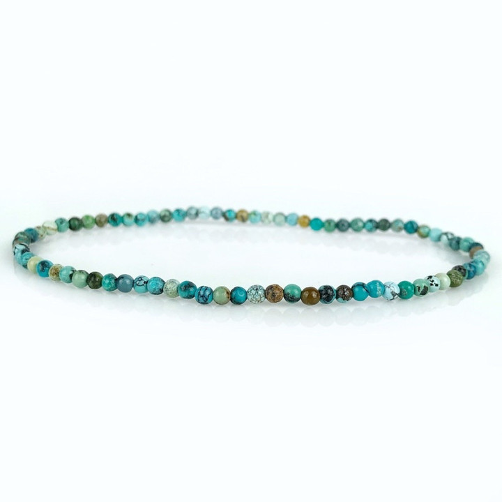 Pulsera de cuentas turquesas | Piedra de la suerte y piedra natal de Sagitario