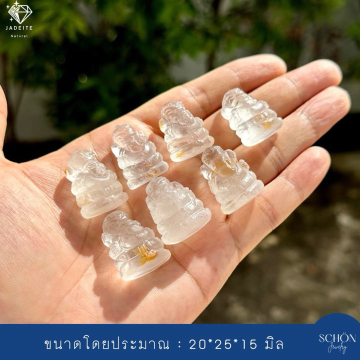 Handmade Pong Kham Crystal Ganesha Statue