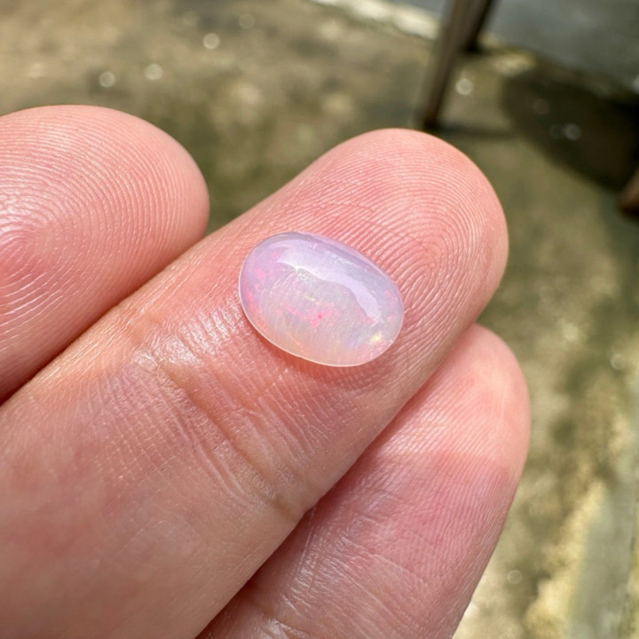 Genuine Opal Stone (7x9mm) - Jewelry Setting