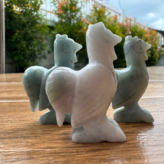 Burmese Jade Rooster - Feng Shui Charm and Auspicious Gift