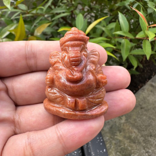 Myanmar Jade Ganesha Statue for Success and Blessings
