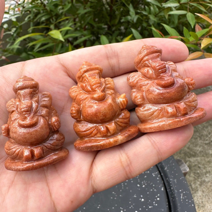 Myanmar Jade Ganesha Statue for Success and Blessings