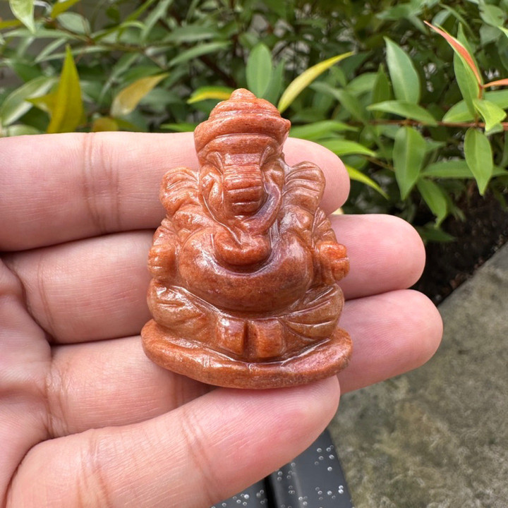 Myanmar Jade Ganesha Statue for Success and Blessings