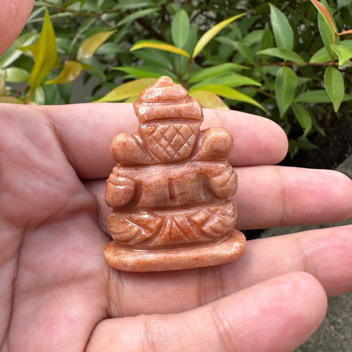 Myanmar Jade Ganesha Statue for Success and Blessings