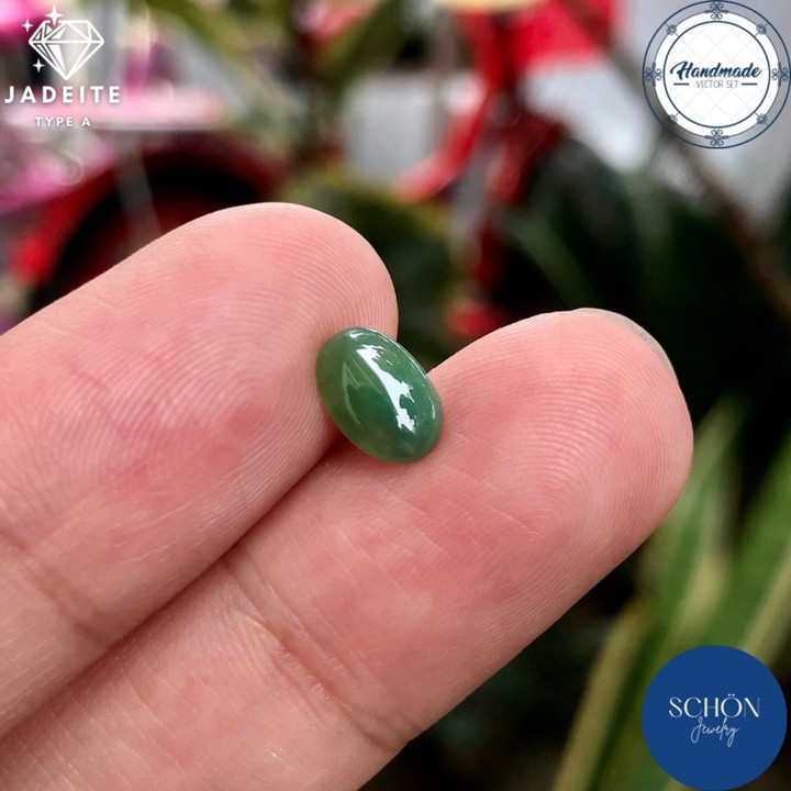 Genuine Burmese Jadeite Necklace - Translucent Green Jade