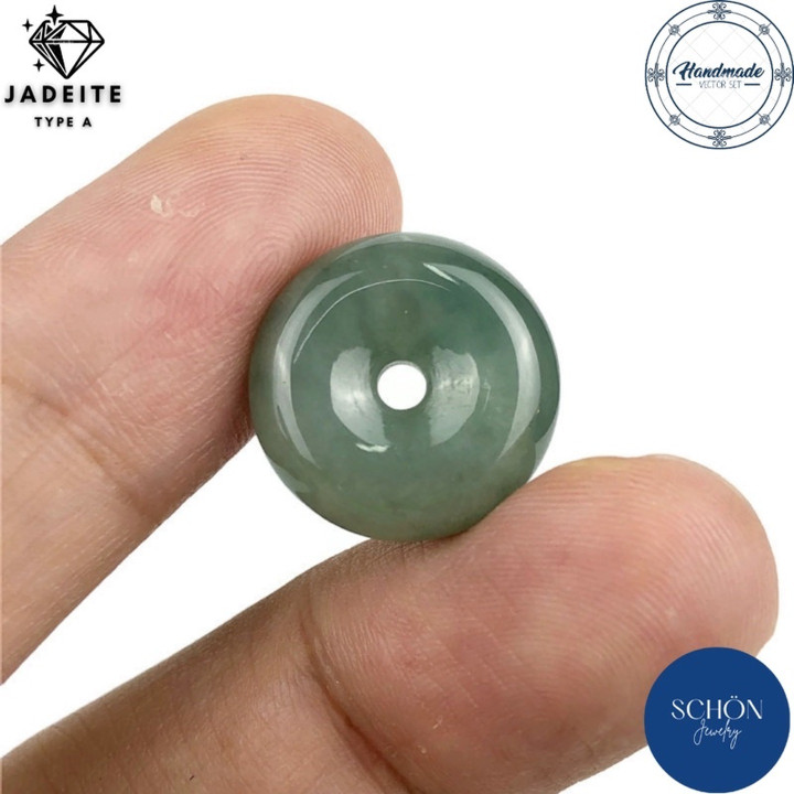 Echter burmesischer Jade-Anhänger: Glücksbringendes Amulett