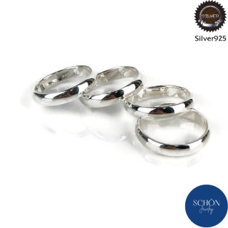 Sterling Silver Ring Set | Thick and Simple Design | Lifetime Guarantee