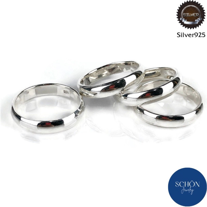 Sterling Silver Ring Set | Thick and Simple Design | Lifetime Guarantee